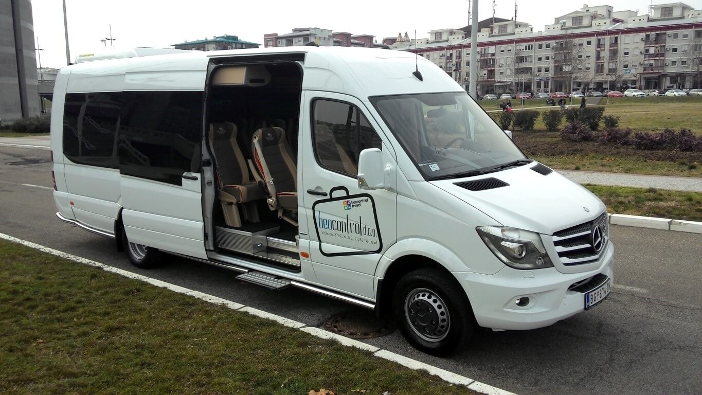 VIP mercedes sprinter minibus rental belgrade serbia